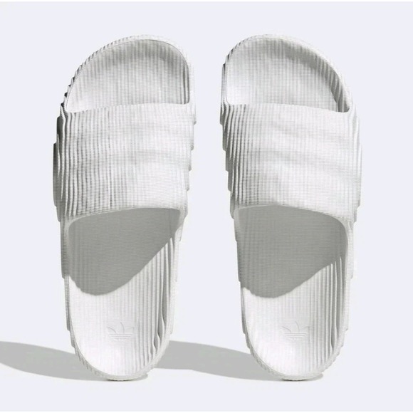 Adidas Mens Size 12 Adilette‎ 22 Mens Casual Slide Crystal White HQ4672